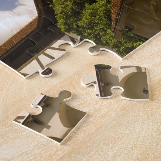 Kasteel van Bran uit de 13de eeuw (Draculas' Castl Legpuzzel (Zijkant)