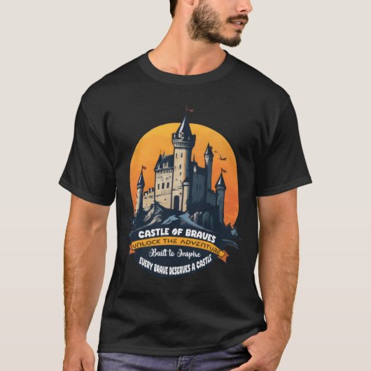Kasteel van Braves: ontgrendel het avontuur T-shirt (Voorkant)