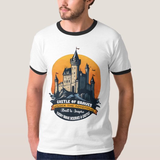 Kasteel van Braves: ontgrendel het avontuur T-shirt (Voorkant)
