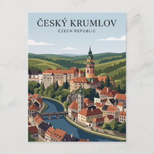 Kasteel van Český Krumlov Tsjechië Briefkaart