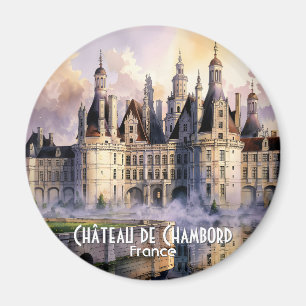 Kasteel van Chambord Loire Frankrijk Aquarel Kaste Magneet