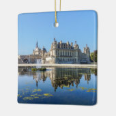 Kasteel van Chantilly met weerspiegeling in een vi Keramisch Ornament (Links)