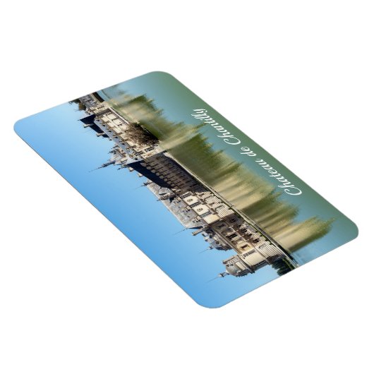 Kasteel van Chantilly met weerspiegeling in het me Magneet (Rechterzijde)