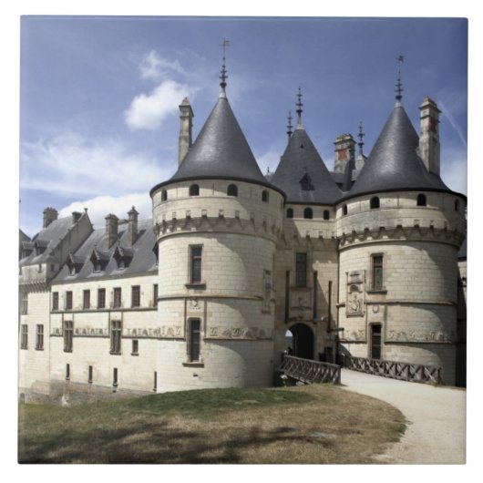 Kasteel van Chaumont-Sur-Loire. Tegeltje (Voorkant)