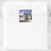 Kasteel van Chaumont-Sur-Loire. Vierkante Sticker (Tas)