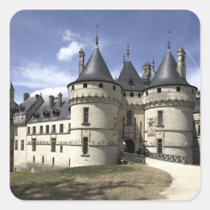 Kasteel van Chaumont-Sur-Loire. Vierkante Sticker