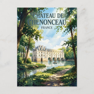 Kasteel van Chenonceau Frankrijk Briefkaart