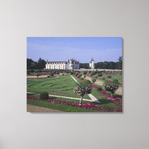 Kasteel van Chenonceau, Loire Vallei, Canvas Afdruk