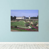 Kasteel van Chenonceau, Loire Vallei, Canvas Afdruk (Insitu (Houten vloer))