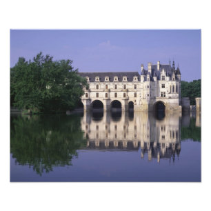 Kasteel van Chenonceau, Loire Vallei, Foto Afdruk