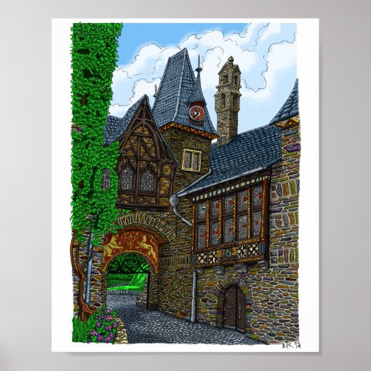 Kasteel van Cochem Poster (Voorkant)