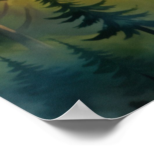 Kasteel van de Drakendageraad Poster (Hoek)