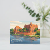 Kasteel van de Duitse Orde, Malbork, Polen Briefkaart (Staand voorkant)