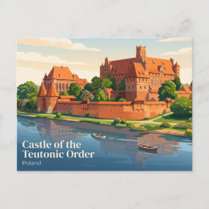 Kasteel van de Duitse Orde, Malbork, Polen Briefkaart