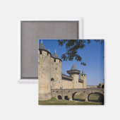 Kasteel van de Graven, Carcassonne, Aude, Languedo Magneet (Voorkant / Achterkant)