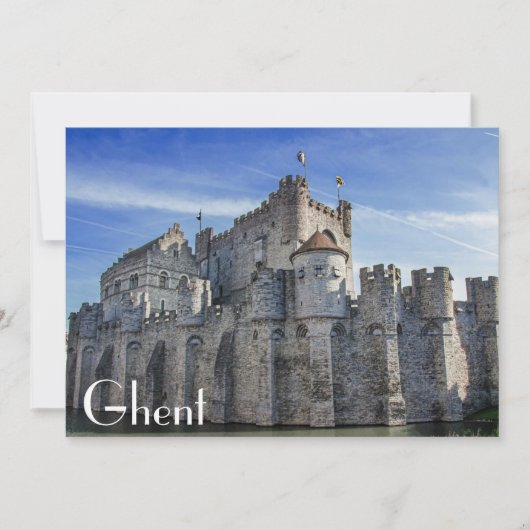 Kasteel van de graven in Gent. (Voorkant)