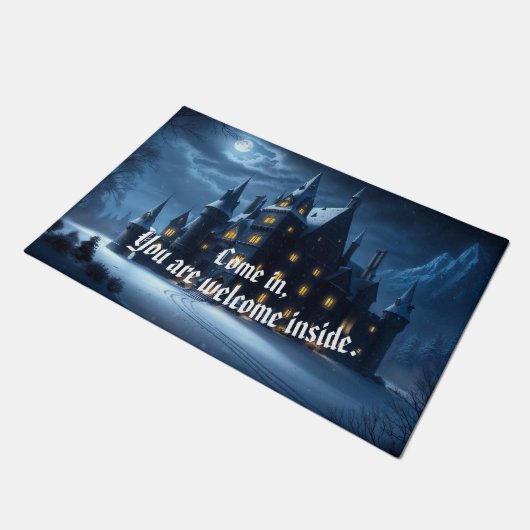 Kasteel van de Hollow Cold Night Deurmat (Schuin)