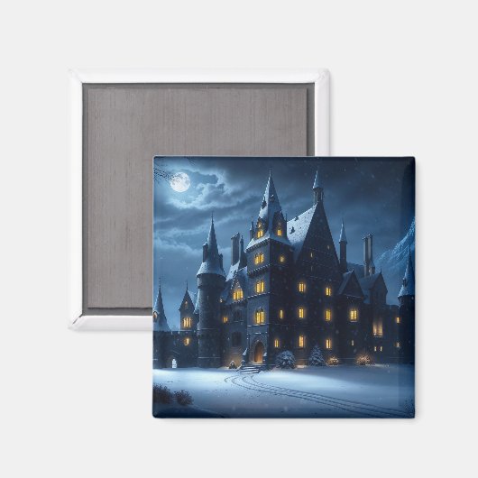 Kasteel van de Hollow Cold Night Magneet (Voorkant / Achterkant)
