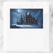 Kasteel van de Hollow Cold Night Rechthoekige Sticker (Tas)