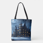 Kasteel van de Hollow Cold Night Tote Bag (Achterkant)