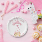 Kasteel van dromen Roze Prinses Vlinder Papieren Bordje (Feest)