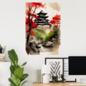 Kasteel van Echoing Hills Poster (Thuiskantoor)