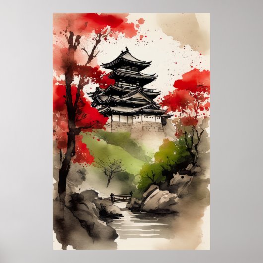 Kasteel van Echoing Hills Poster (Voorkant)