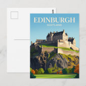 Kasteel van Edinburgh Schotland Briefkaart (Voorkant / Achterkant)