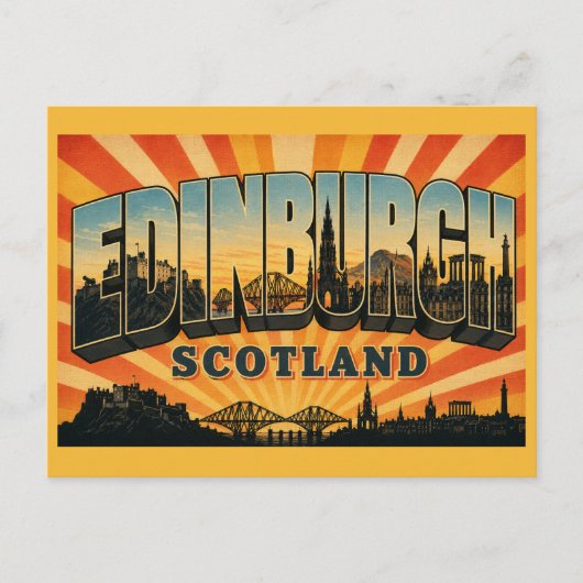 Kasteel van Edinburgh Schotland Briefkaart (Voorkant)