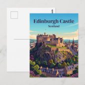 Kasteel van Edinburgh Schotland Briefkaart (Voorkant / Achterkant)