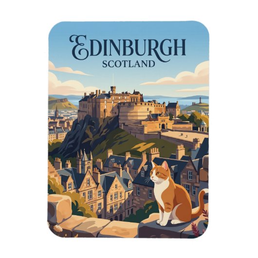 Kasteel van Edinburgh Schotland Magneet (Verticaal)