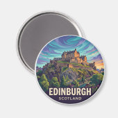Kasteel van Edinburgh Schotland Magneet (Voorkant / Achterkant)