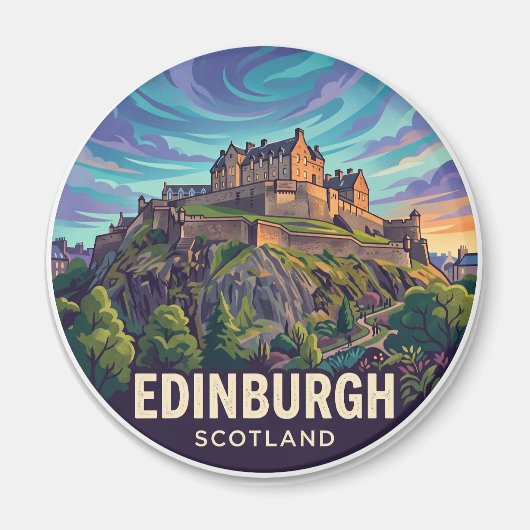 Kasteel van Edinburgh Schotland Magneet (Voorkant)