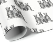 kasteel van Heraldic Emblem - wapenstilstand Cadeaupapier (Rol Hoek)
