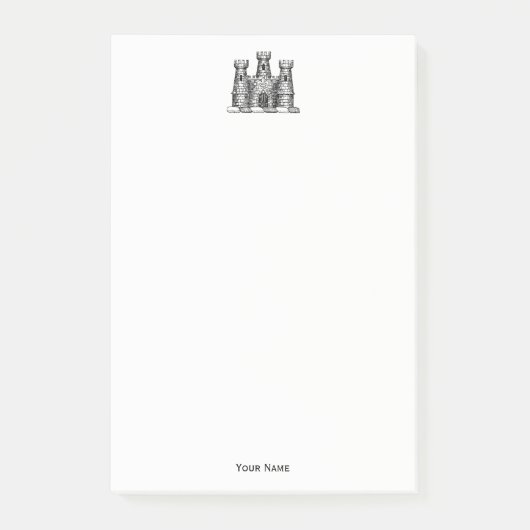 kasteel van Heraldic Emblem - wapenstilstand Post-it® Notes (Voorkant)