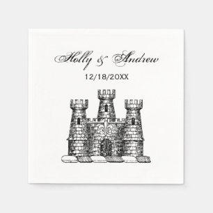 kasteel van Heraldic Emblem - wapenstilstand Servet