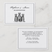  kasteel van Heraldic Emblem - wapenstilstand Visitekaartje (Voorkant / Achterkant)