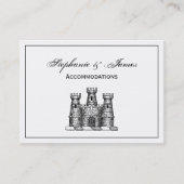  kasteel van Heraldic Emblem - wapenstilstand Visitekaartje (Voorkant)