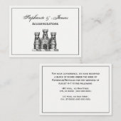  kasteel van Heraldic Emblem - wapenstilstand Visitekaartje (Voorkant / Achterkant)