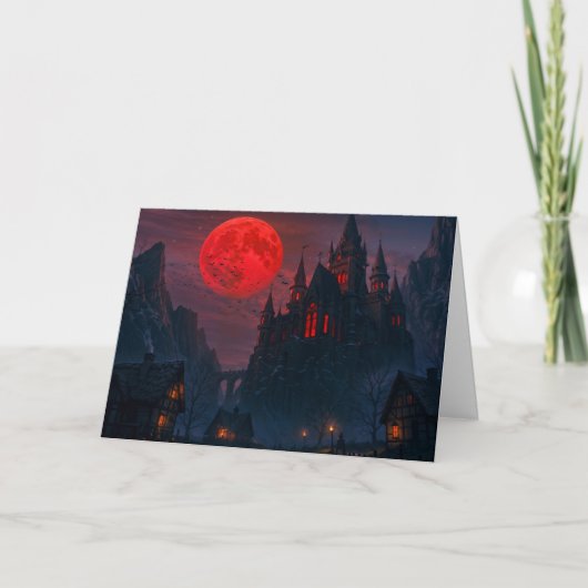 Kasteel van het Bloed van de Vampire Feestdagen Kaart (Voorkant)