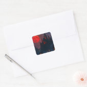 Kasteel van het Bloed van de Vampire Vierkante Sticker (Envelop)