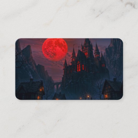 Kasteel van het Bloed van de Vampire Visitekaartje (Voorkant)