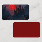 Kasteel van het Bloed van de Vampire Visitekaartje (Voorkant / Achterkant)