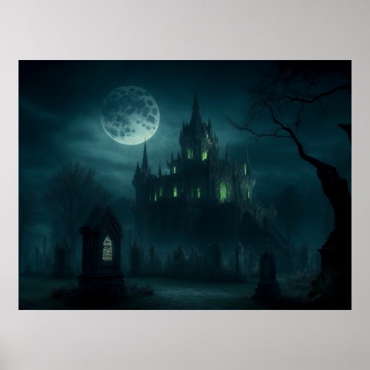 Kasteel van het Necromancer's Experiment Poster (Voorkant)