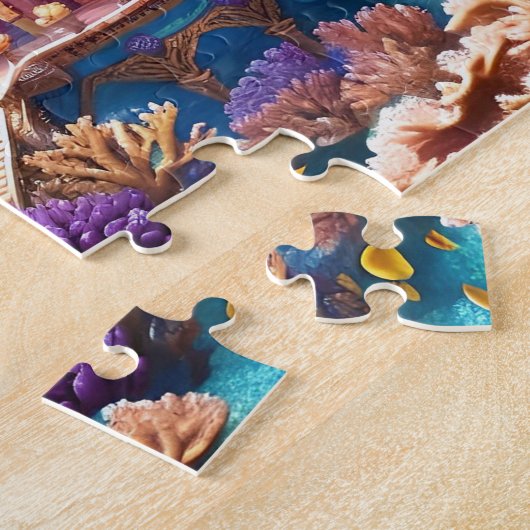 Kasteel van het Onderwaterrijk Legpuzzel (Zijkant)