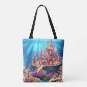 Kasteel van het Onderwaterrijk Tote Bag (Achterkant)