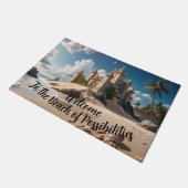Kasteel van het strand van mogelijkheden deurmat (Schuin)