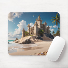 Kasteel van het strand van mogelijkheden muismat