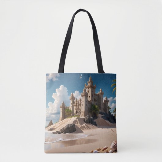 Kasteel van het strand van mogelijkheden tote bag (Voorkant)