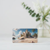 Kasteel van het strand van mogelijkheden visitekaartje (Staand voorkant)